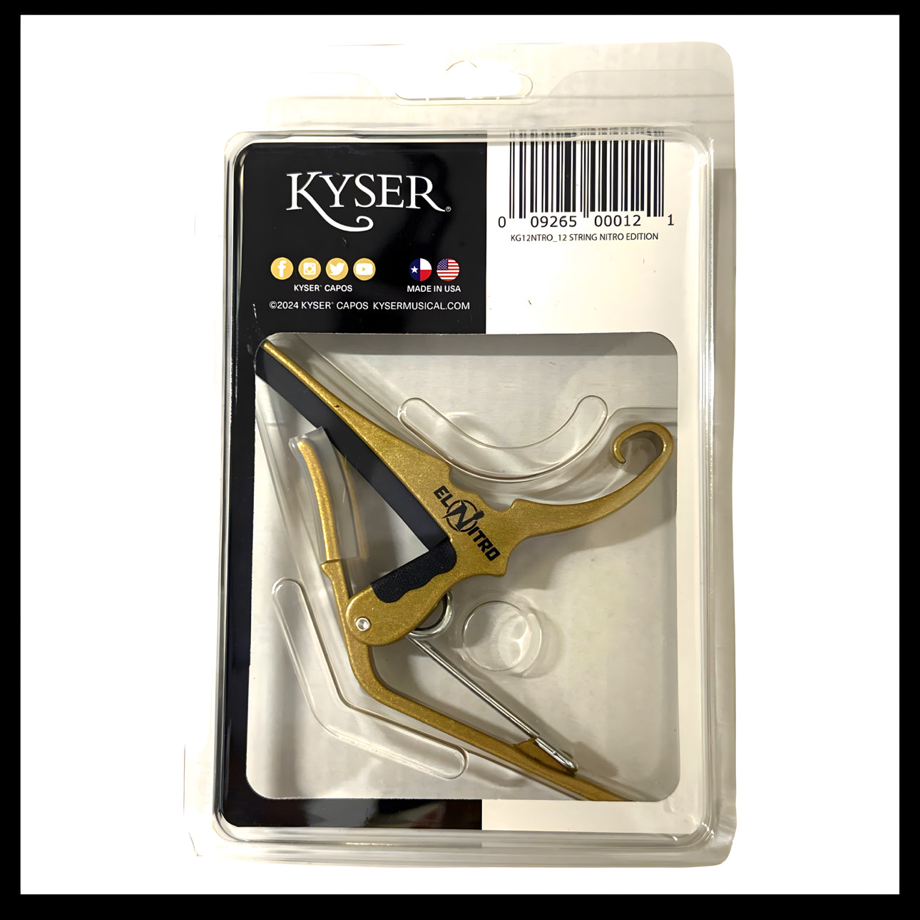 Nitro Edition And Kyser Golden Capo For 12 String Guitar